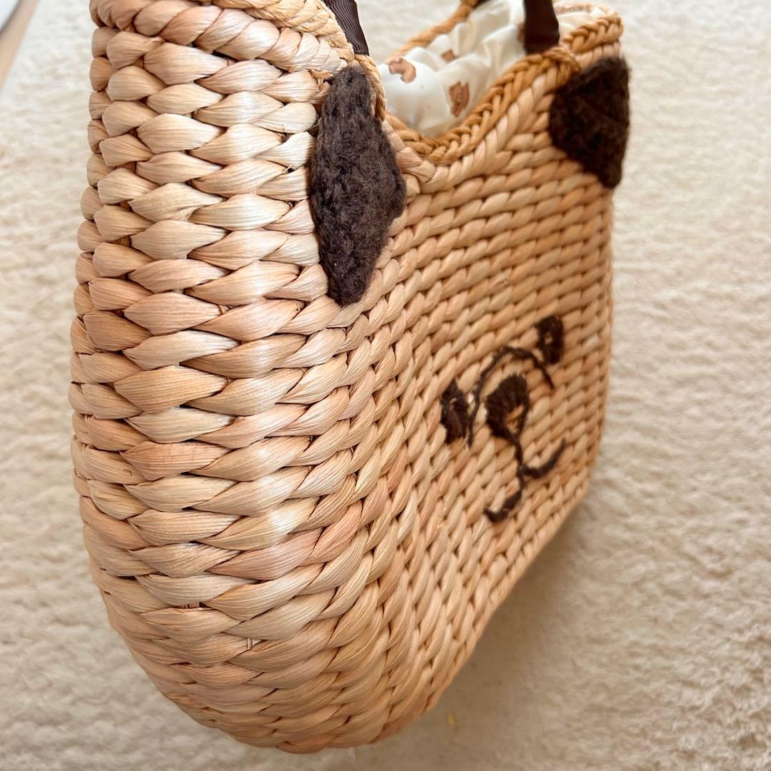 ☆レア　franche lippee くまかごバッグ　刺繍