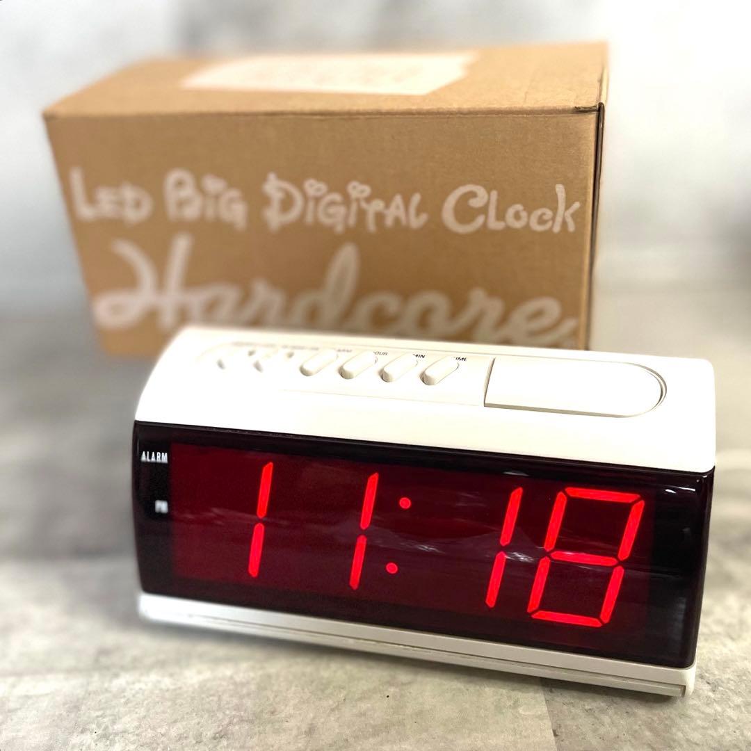 激レア！HARDCORE x 立花ハジメ x 藤原ヒロシ LEDデジタルクロック