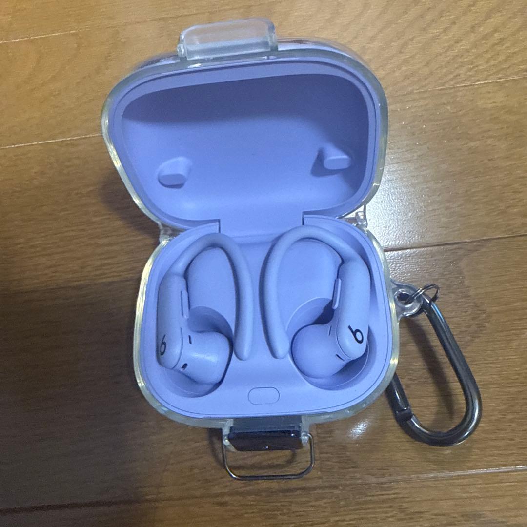 Powerbeats Pro 2 ワイヤレスイヤホン パープル クリアケース付き