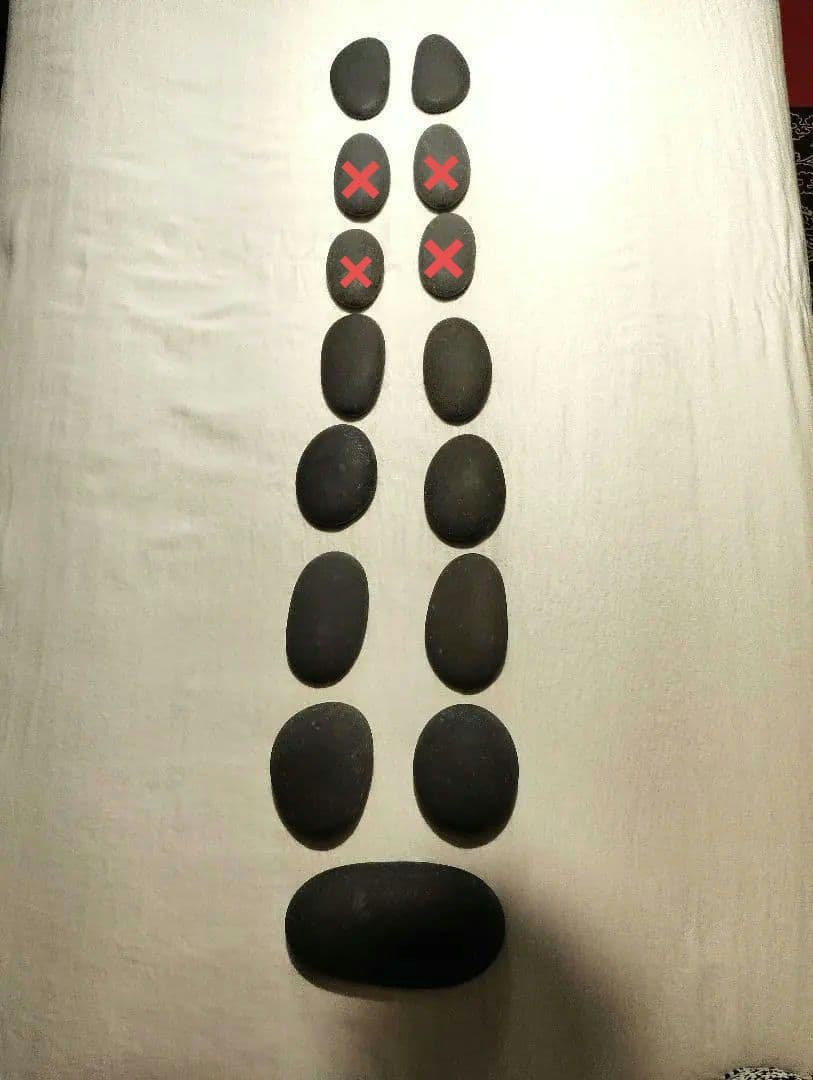 ホットストーン／玄武岩／ＬＡＴＯＮＥラストーン／リラクゼーション用／11個セット