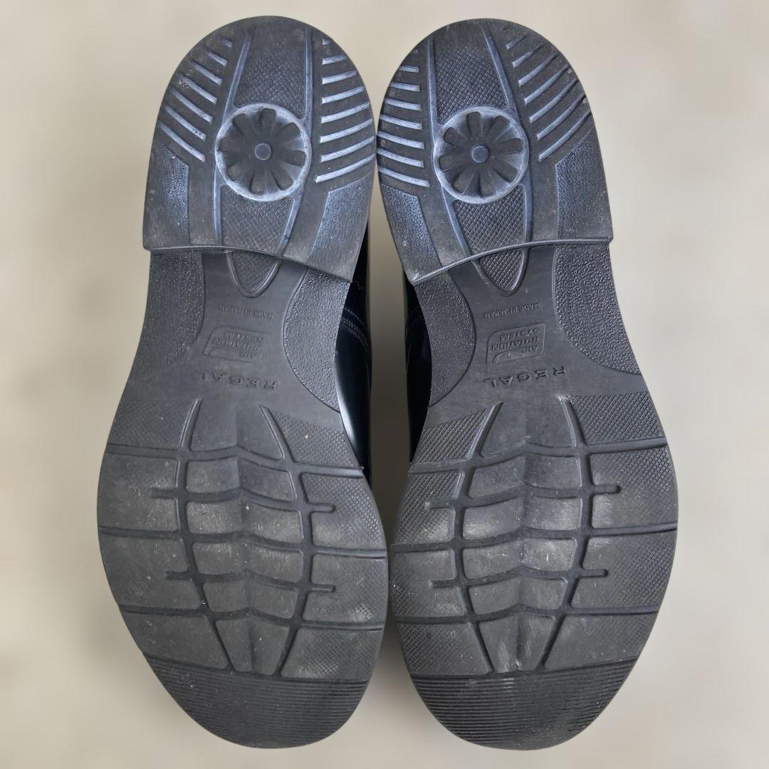 【美品】REGAL ビジネスシューズ　革靴　プレーントゥ　ブラック