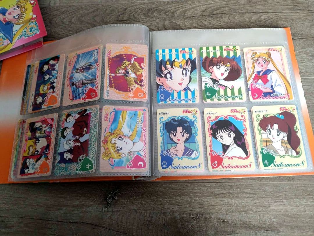 大量178枚！セーラームーンS システムファイル カードダス+ハンカチ