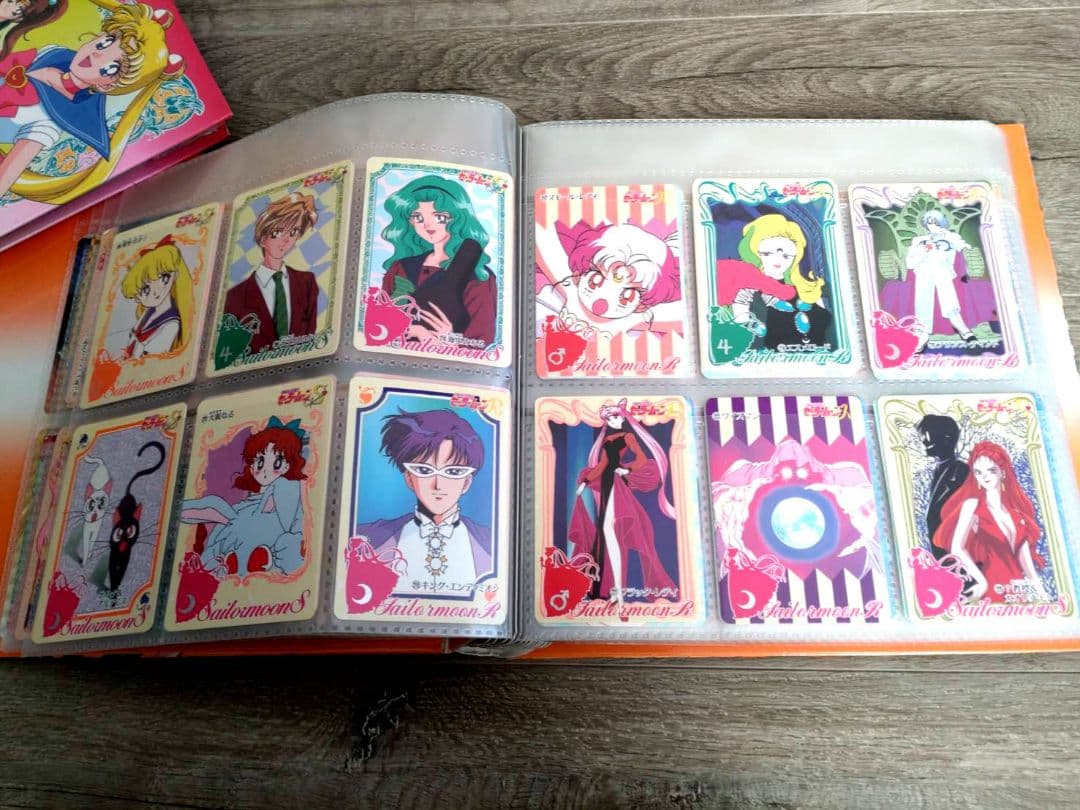 大量178枚！セーラームーンS システムファイル カードダス+ハンカチ