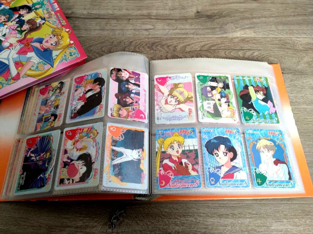 大量178枚！セーラームーンS システムファイル カードダス+ハンカチ