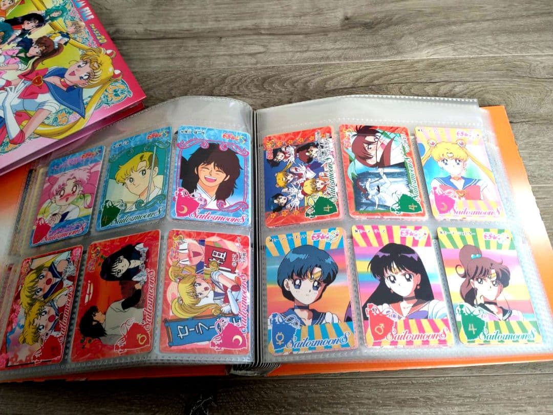 大量178枚！セーラームーンS システムファイル カードダス+ハンカチ