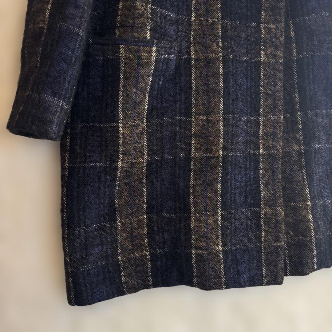 【BEATING HEART】ツイードコート　ウール　モヘヤ　アルパカ混　日本製