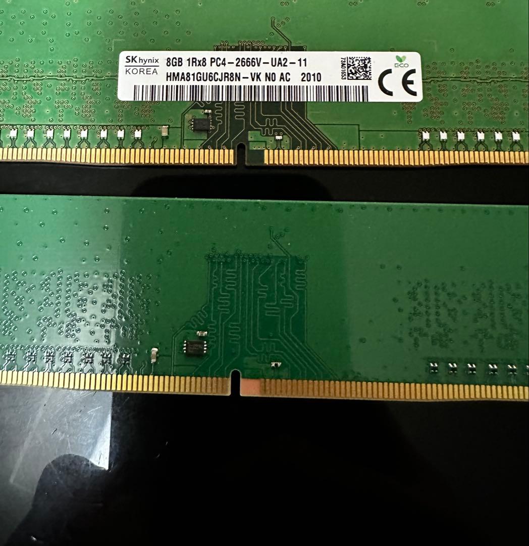 HP & crucial 16GB(8GB×2） DDR4 2666
