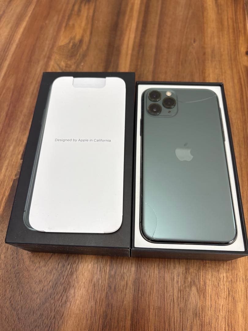 (SiMフリー)iPhone11pro 本体256GB(裏面割れあり)
