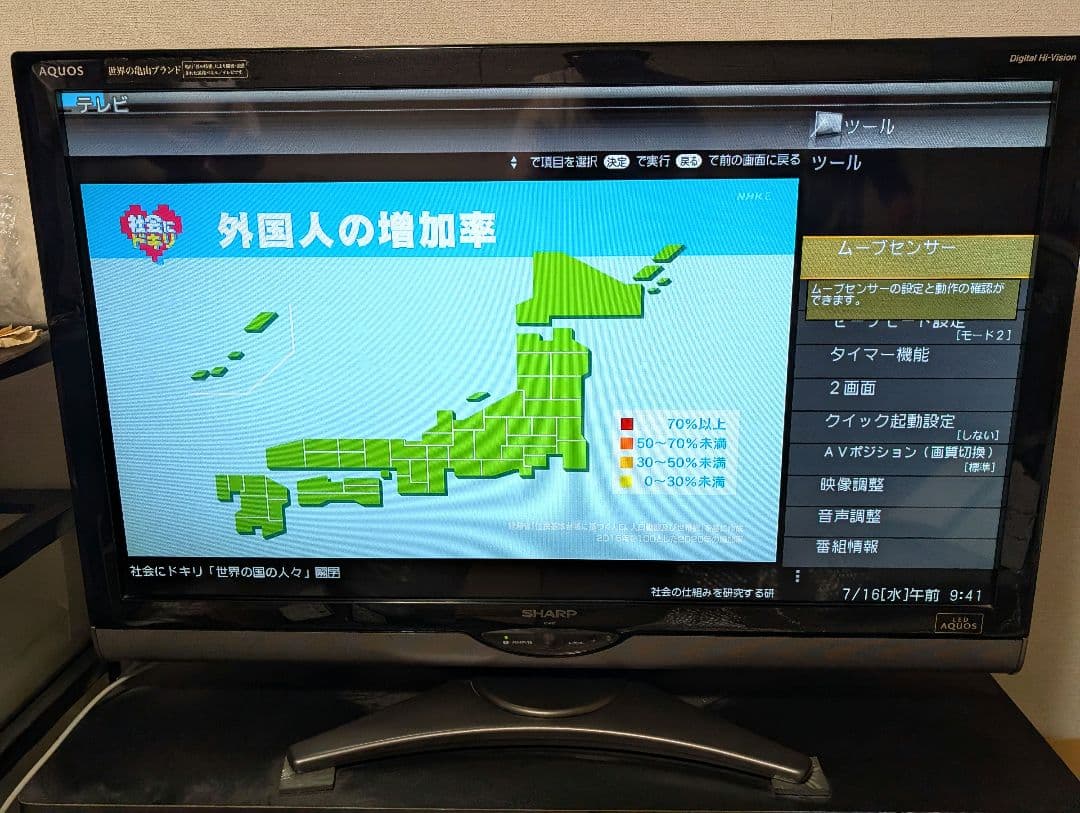 SHARP　2010年 液晶テレビ　本体　リモコンあり　LC-40SE1