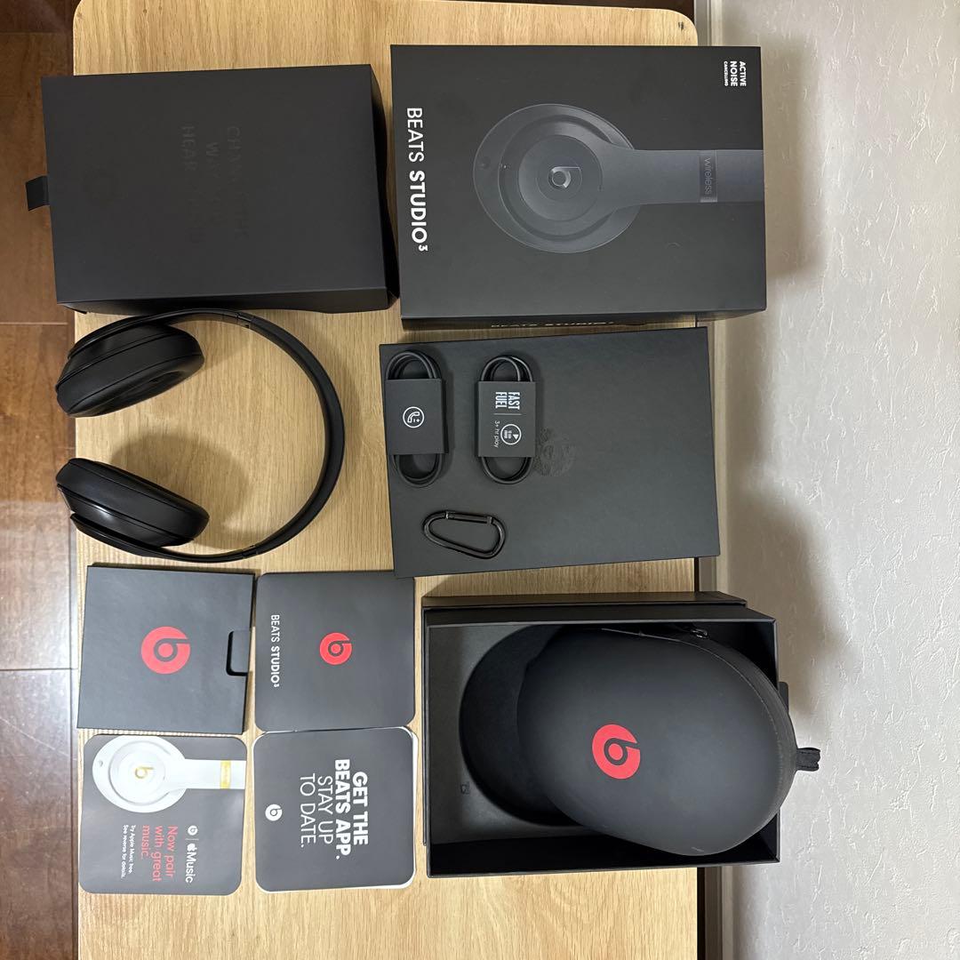 Beats ワイヤレスヘッドホン ブラック Studio3 値下げ交渉不可