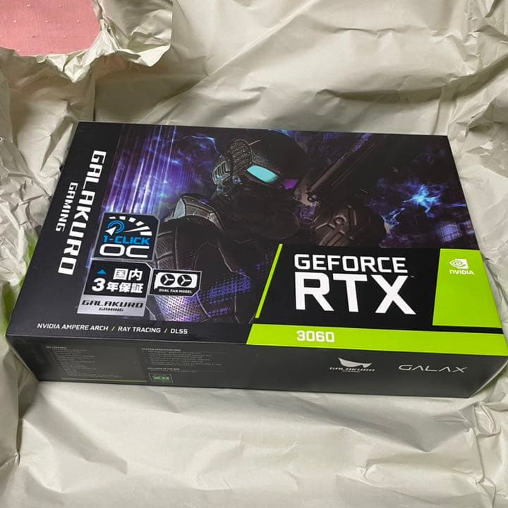 【新品未使用品】玄人志向 GEFORCE RTX 3060 グラフィックボ…