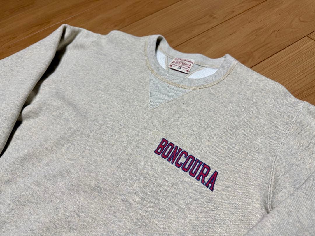 《最終値下げ》BONCOURA 両Vトレーナー バックプリント 36