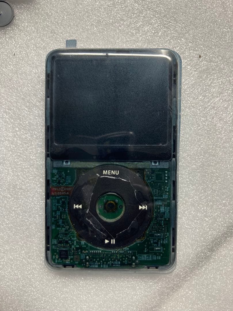 iPod classic 30GB 新品グレースケルトンマスク交換済　動作OK