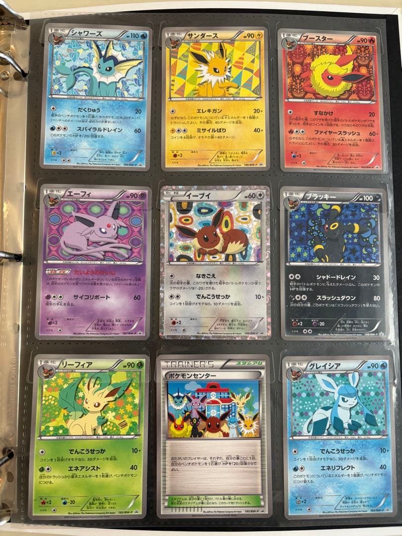 BW-Pプロモカード イーブイコレクション9枚セット おまけファイル付き