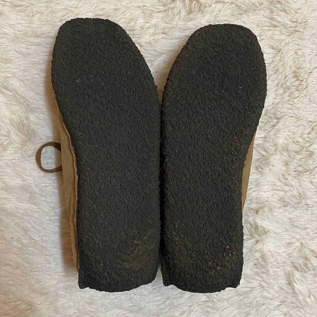 ちっち　クラークス ナタリー　ベージュ　クレープソール　レザー　モカシン