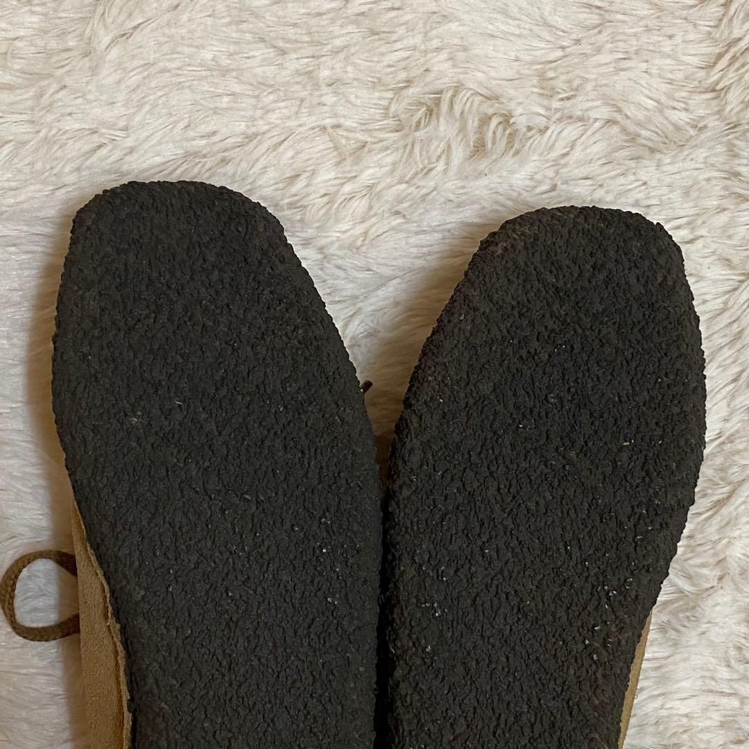 ちっち　クラークス ナタリー　ベージュ　クレープソール　レザー　モカシン