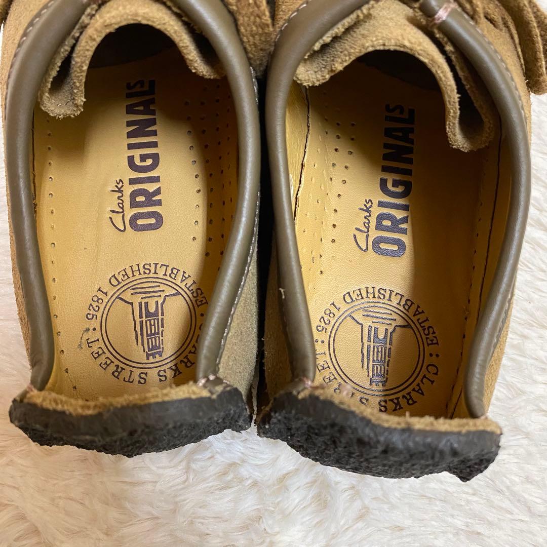 ちっち　クラークス ナタリー　ベージュ　クレープソール　レザー　モカシン