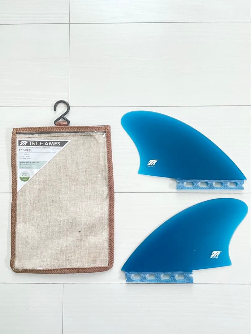 新品 TRUE AMES FCD KEEL サーフボードフィン 2フィンセット