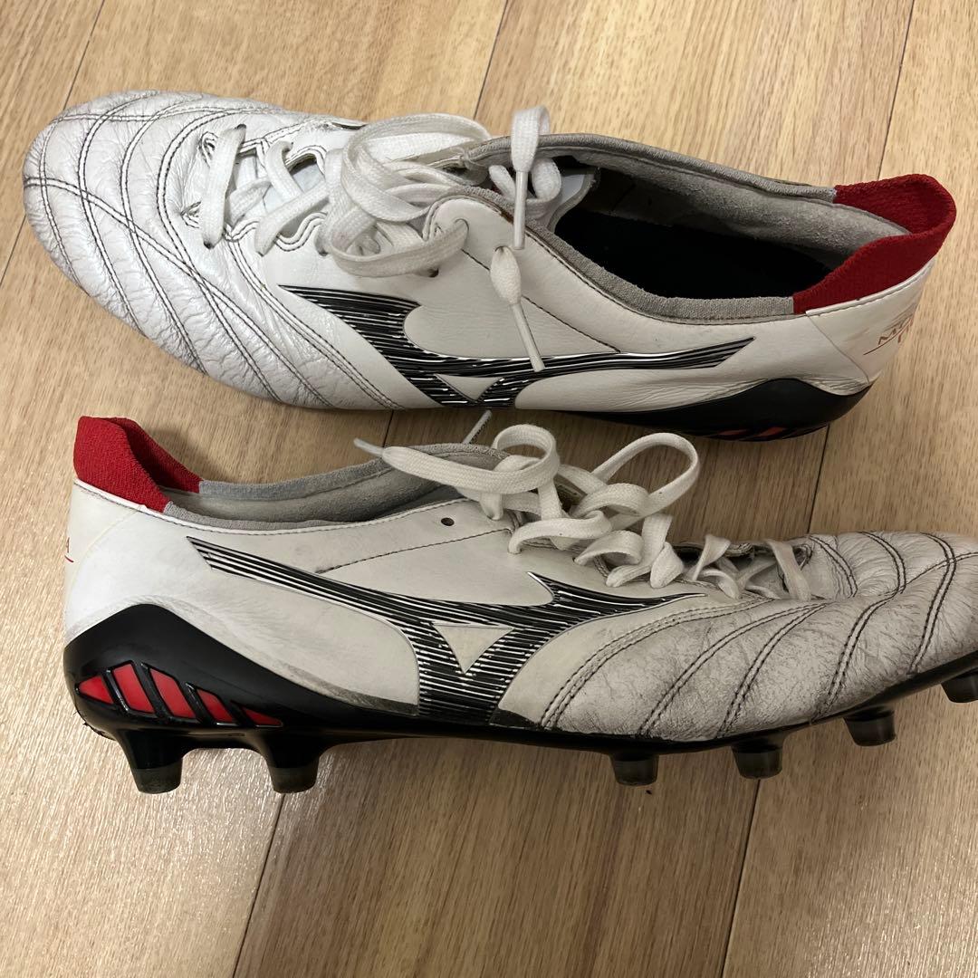 Mizuno モレリア　ホワイト/レッド スパイクシューズ　28cm