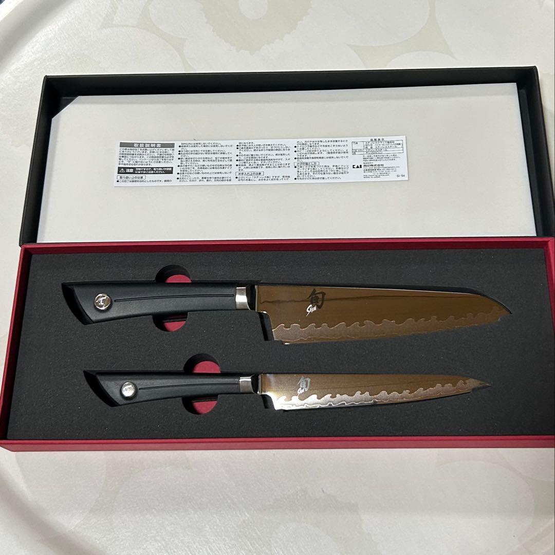 貝印 旬Sora ナイフ、包丁2点セット