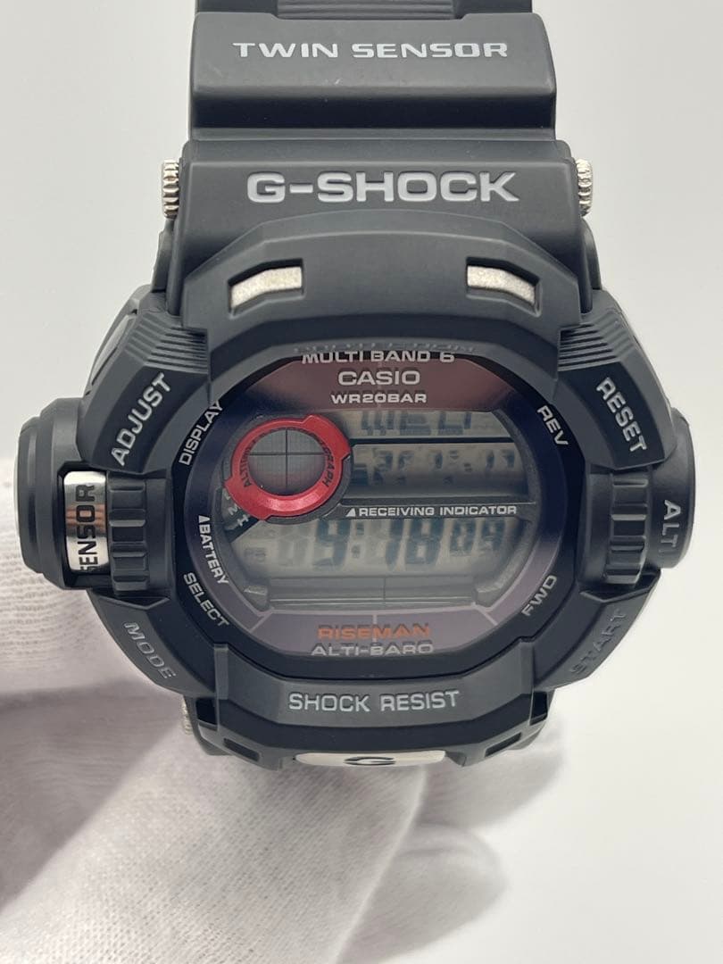 極美品 RISEMAN GW-9200J-1JF 黒G-SHOCK ライズマン