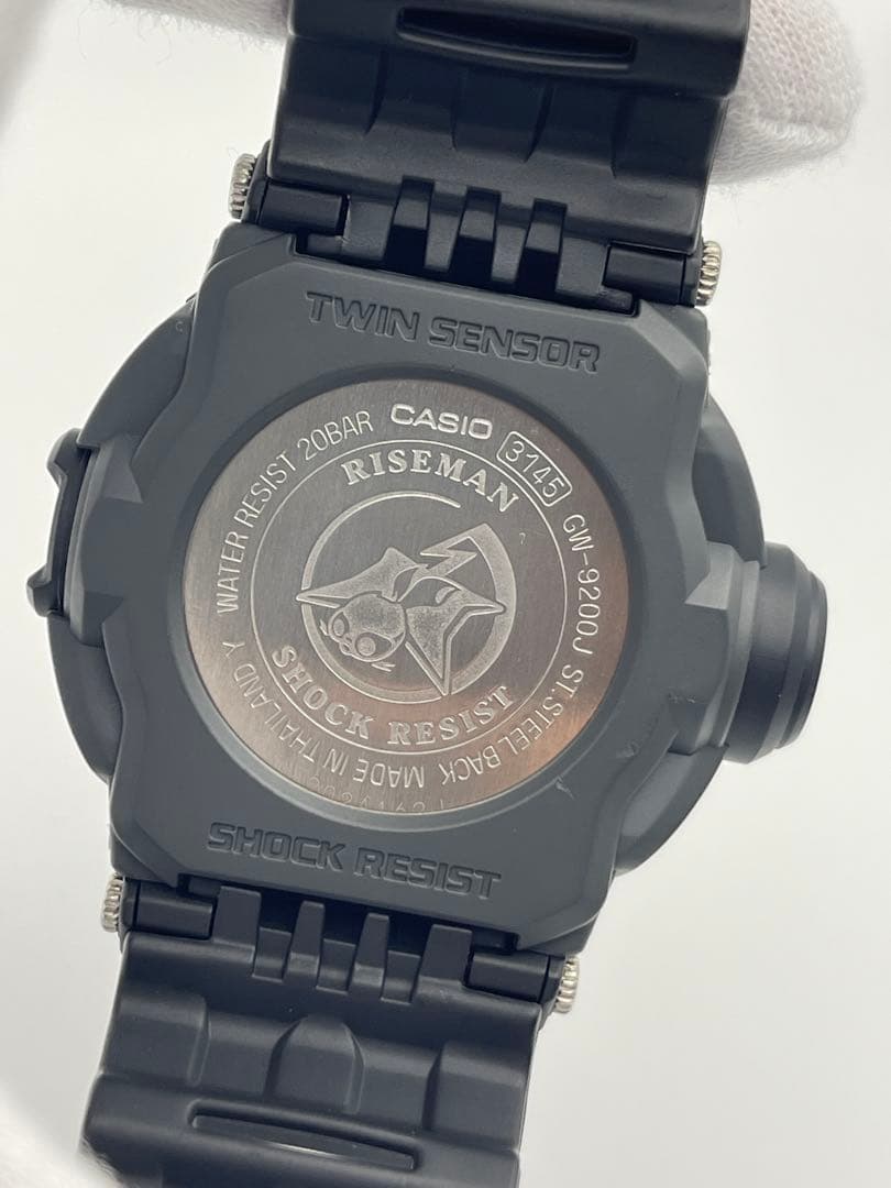 極美品 RISEMAN GW-9200J-1JF 黒G-SHOCK ライズマン