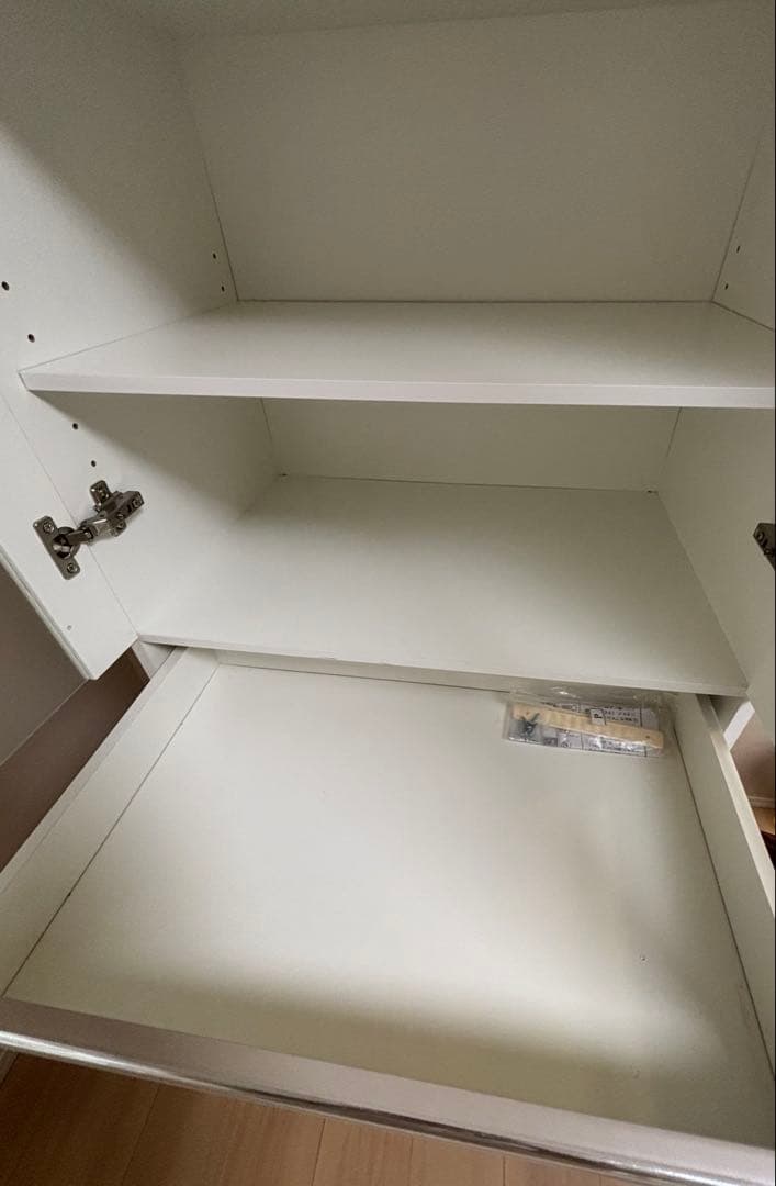 美品 ニトリ ホワイト食器棚