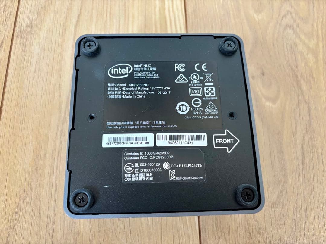 Intel NUC 3台セット