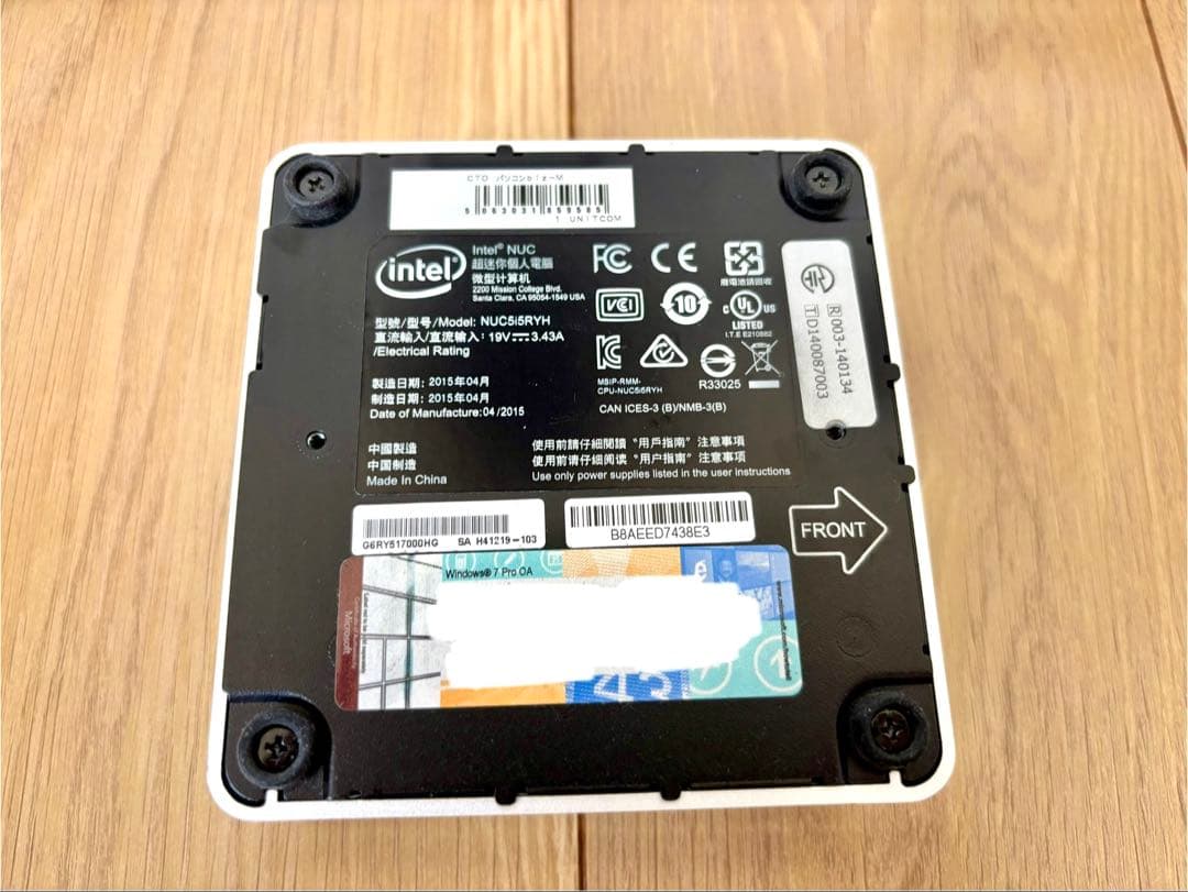 Intel NUC 3台セット