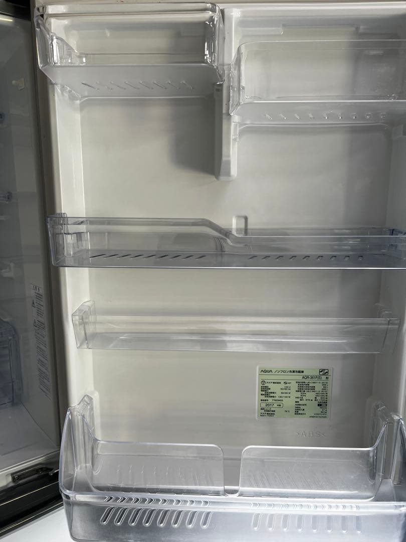 AQUA 冷蔵庫 大型 右開き 355L 高年式 大型冷蔵庫 家族向け　保証込み