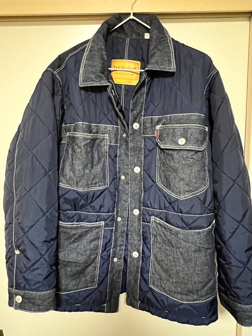 Levi's Red ネイビー キルティングジャケット S