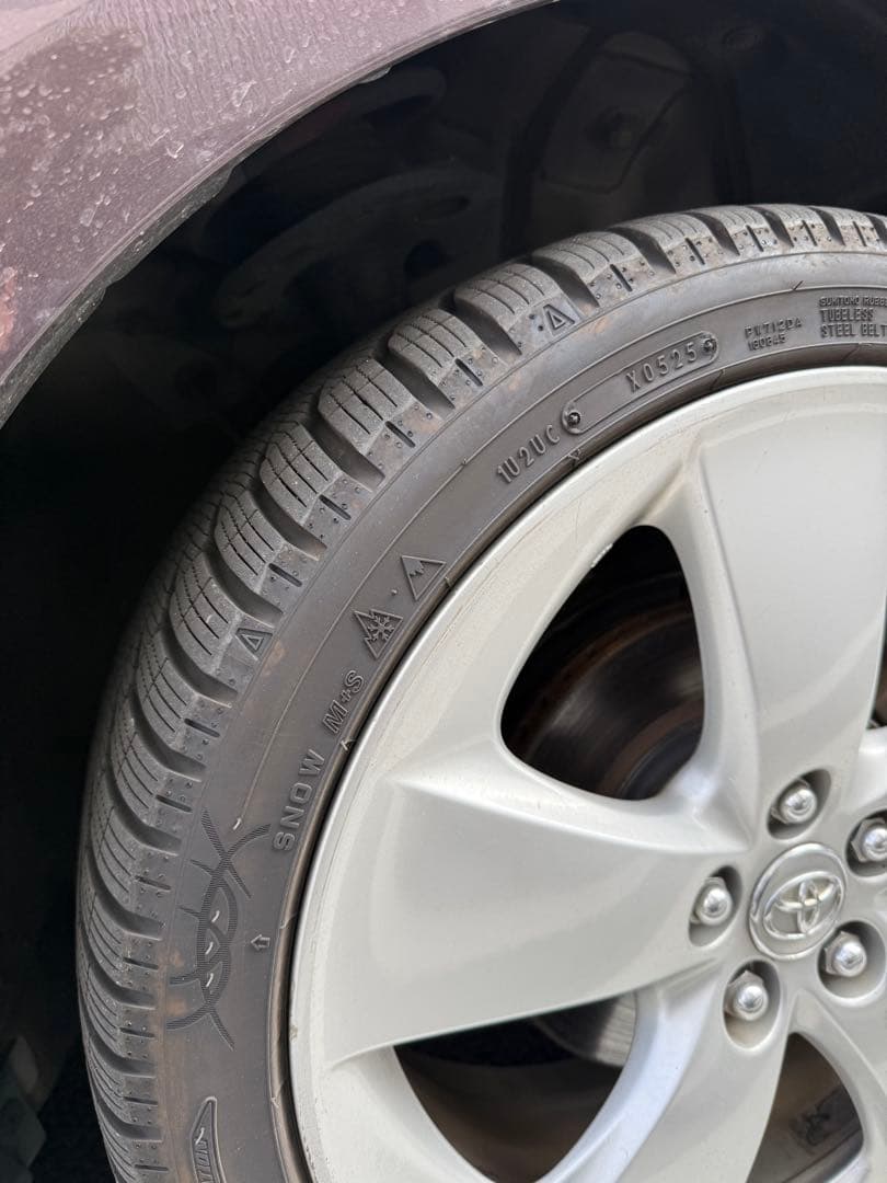 純正アルミホイール　30プリウス　ツーリング　オールシーズンタイヤ付　ダンロップ