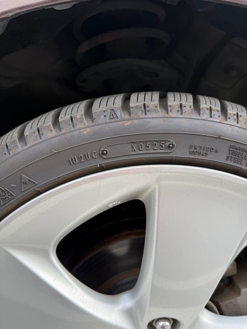 純正アルミホイール　30プリウス　ツーリング　オールシーズンタイヤ付　ダンロップ