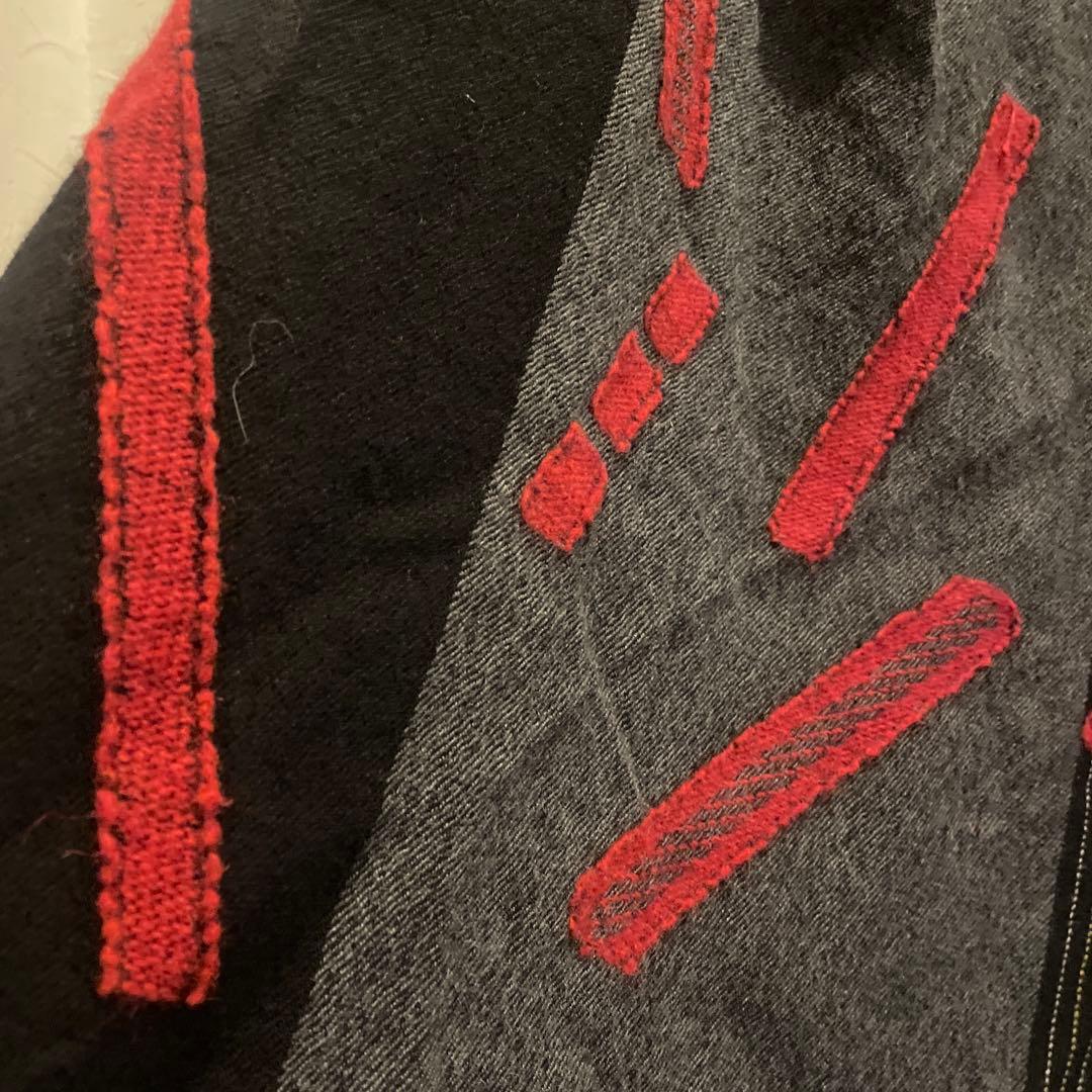 慈雨 センソユニコ 変形ワンピース ジャガード ウール 40