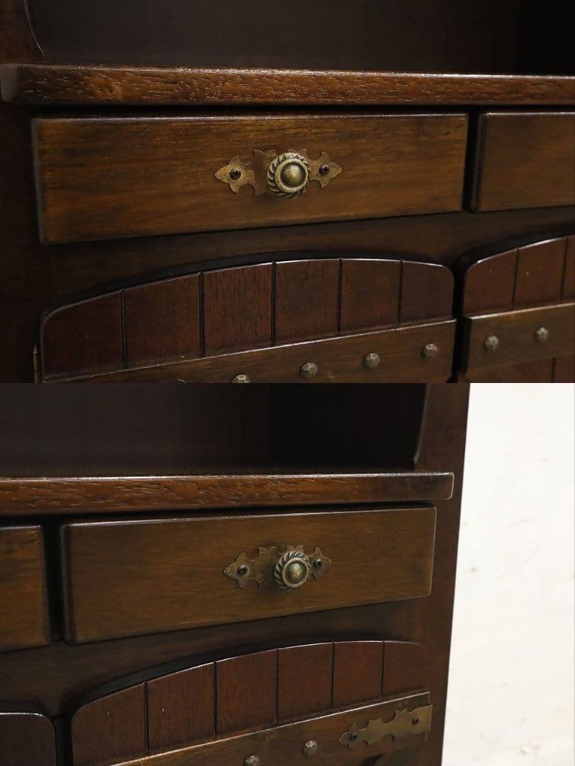 ふぅ〜【オールドカリモク】電話台・サイドキャビネット・収納棚・FAX台