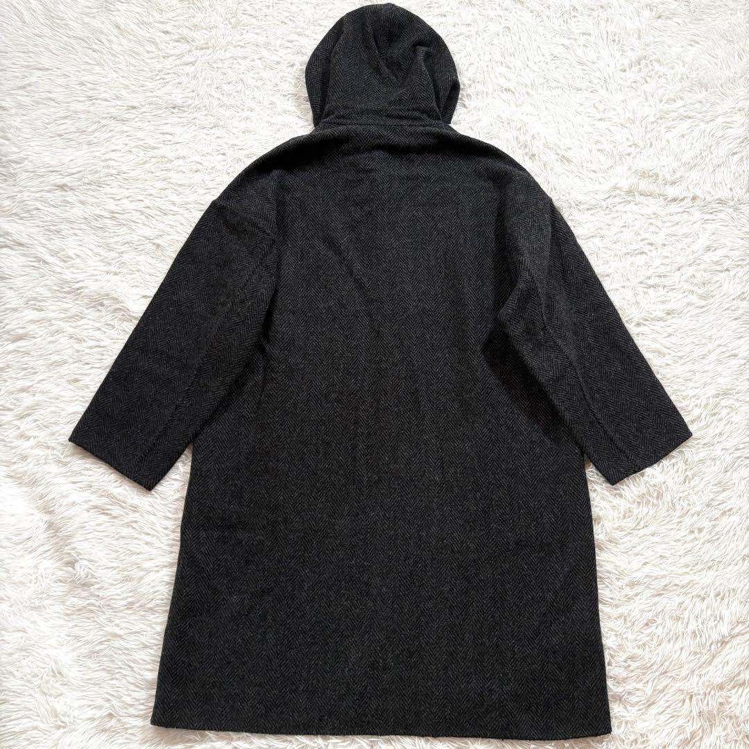 美品✨アーツアンドサイエンス フード　リバーコート　ヘリンボーン　ウール　3