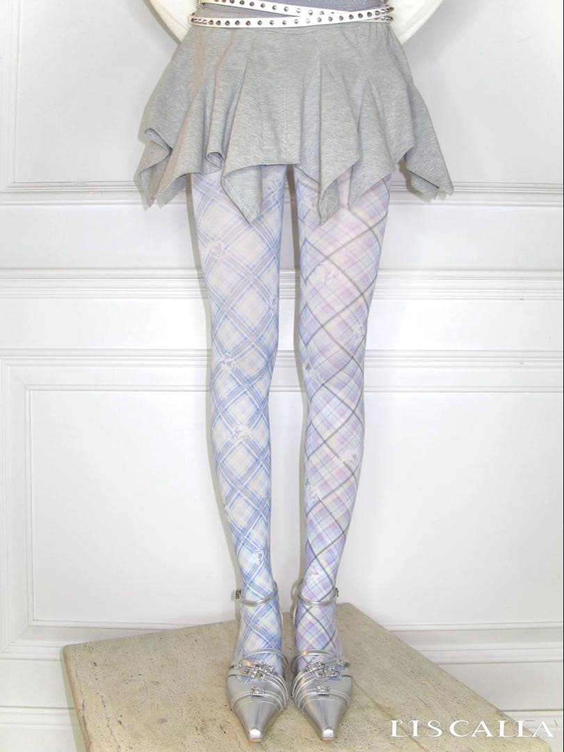 チェリー柄フレアミニスカート