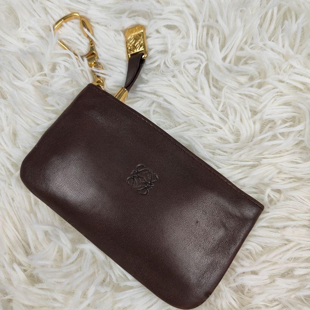 本日限定価格　LOEWE　ケース キーリング付き アナグラム ナッパレザー