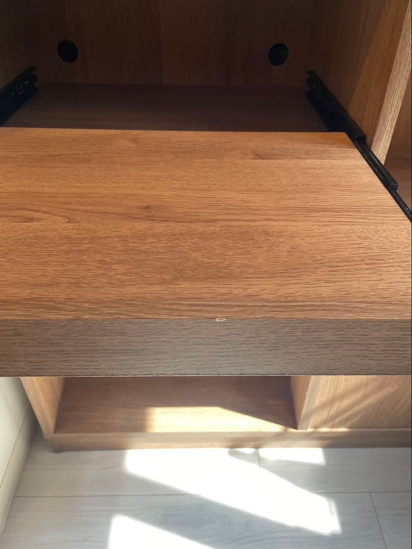 [幅120] キッチンカウンター レンジ台 スライド収納付き LOWYA