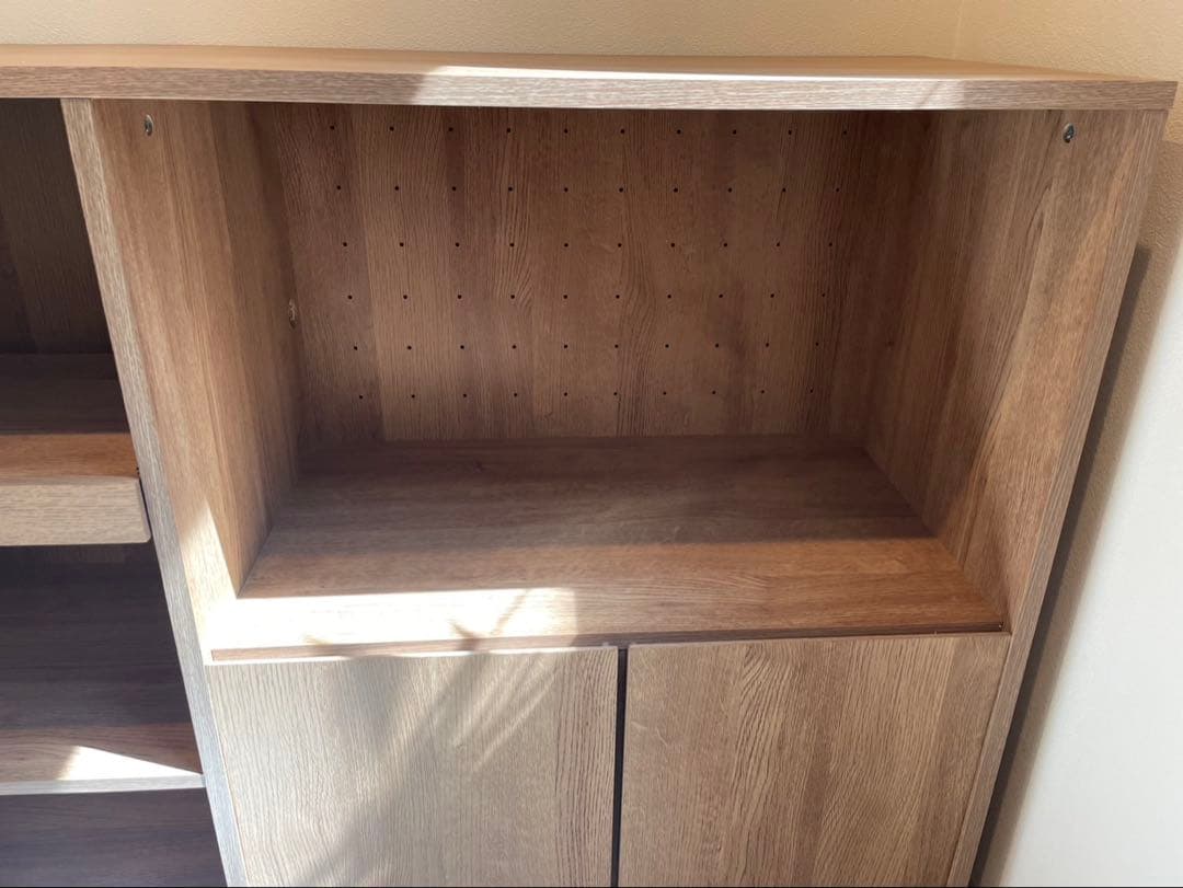 [幅120] キッチンカウンター レンジ台 スライド収納付き LOWYA