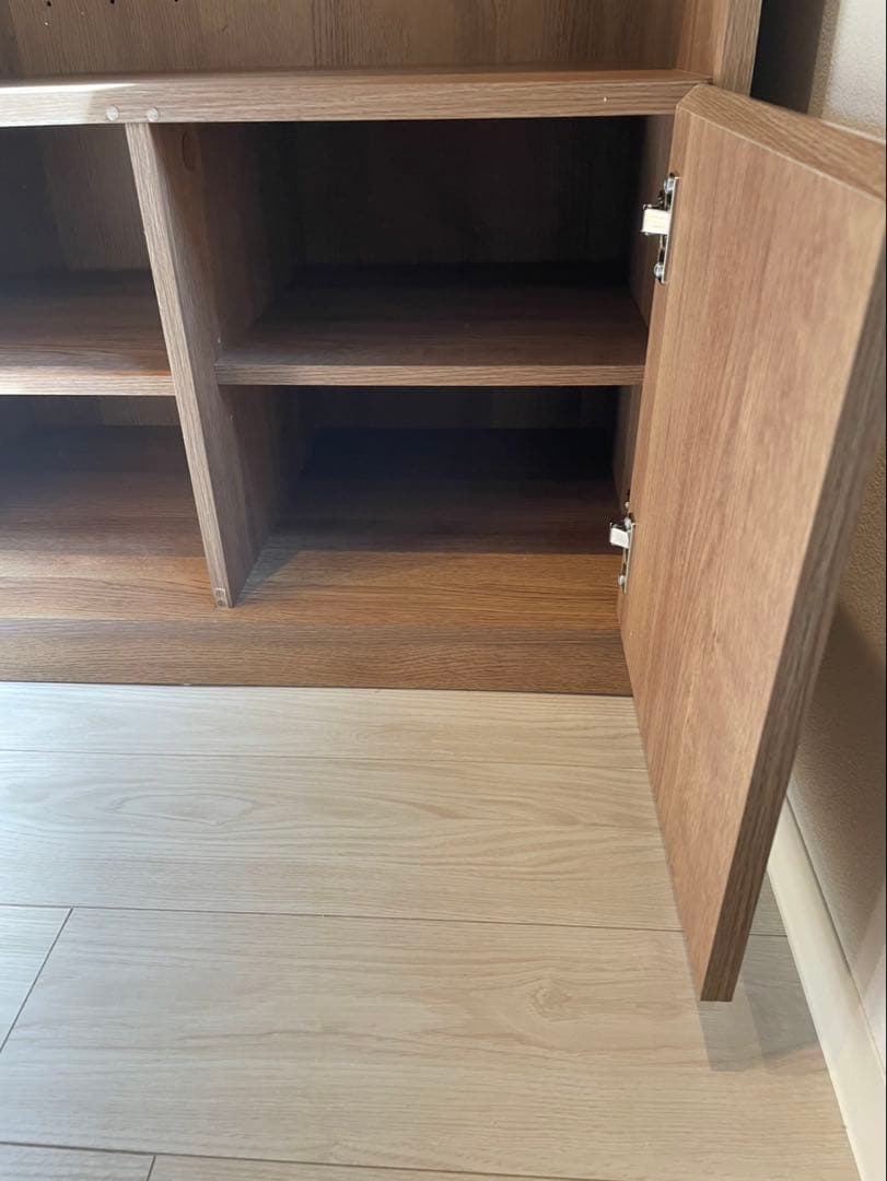 [幅120] キッチンカウンター レンジ台 スライド収納付き LOWYA