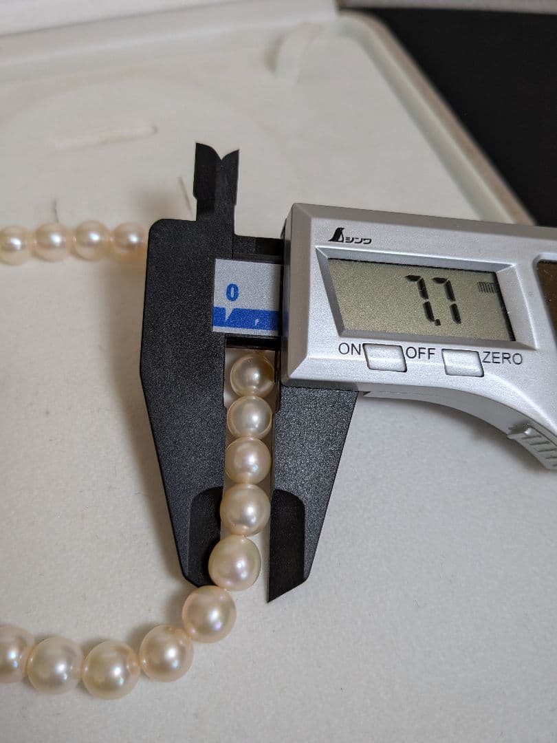 カ*り様 本真珠　パールネックレス　約7.5mm珠