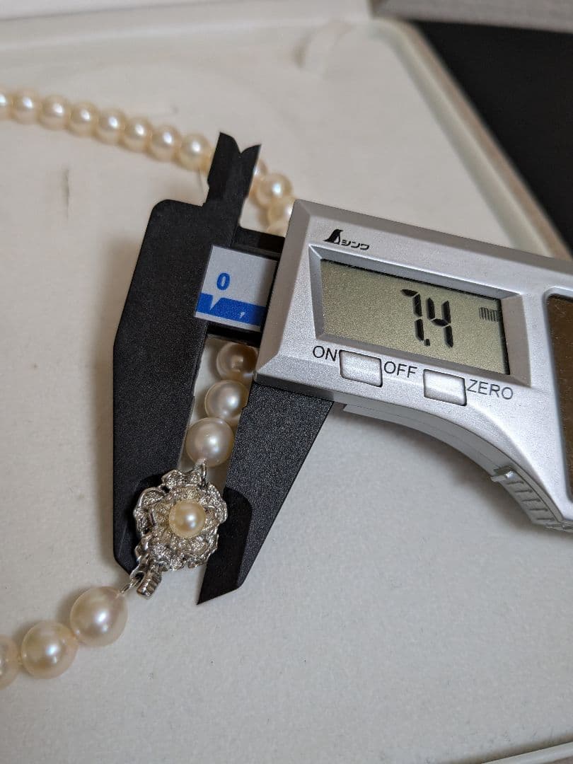 カ*り様 本真珠　パールネックレス　約7.5mm珠