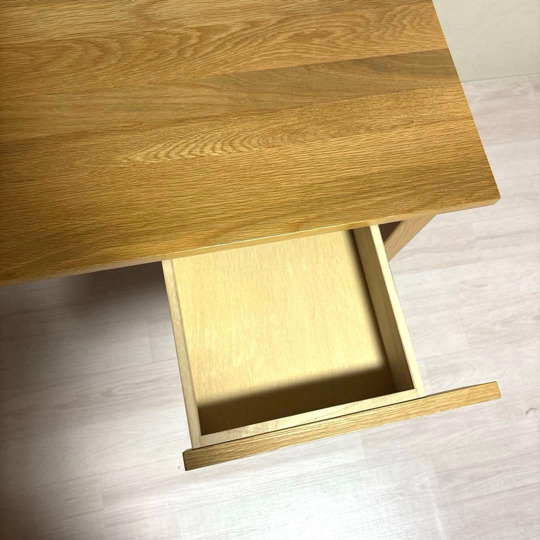 【良品】無印良品 無垢材 デスク 引き出し オーク材