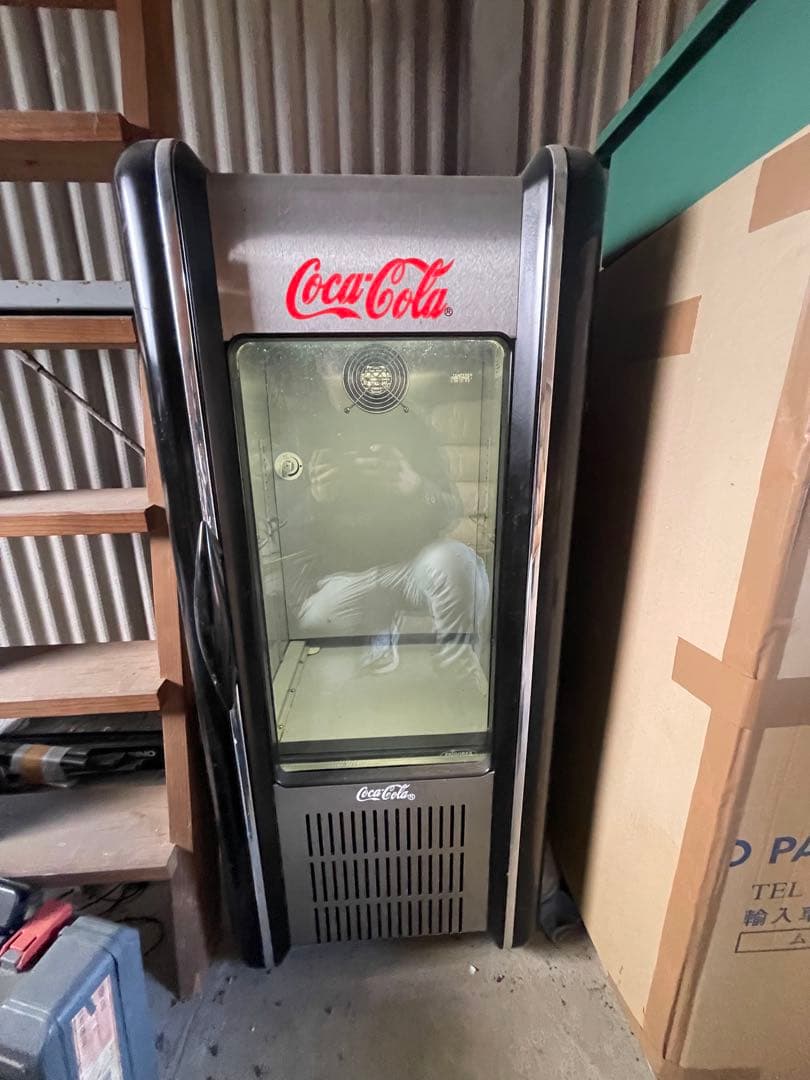 冷蔵庫 150W コカコーラ　激レア レトロ　ブラック　ビンテージ