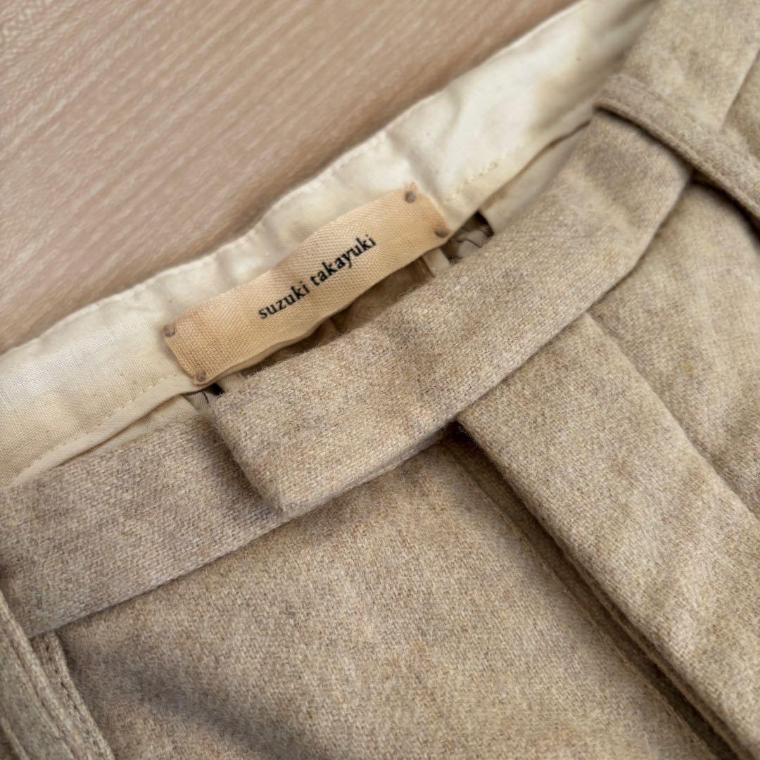 新品タグ付き　suzuki takayuki スズキタカユキ　パンツ　ウール　L