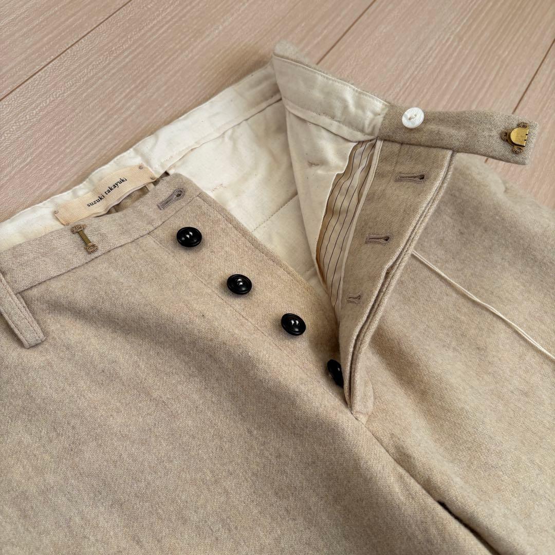 新品タグ付き　suzuki takayuki スズキタカユキ　パンツ　ウール　L