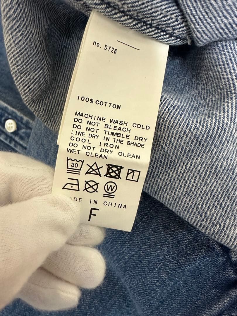 【美品】Spick & Spanデニムシャツ