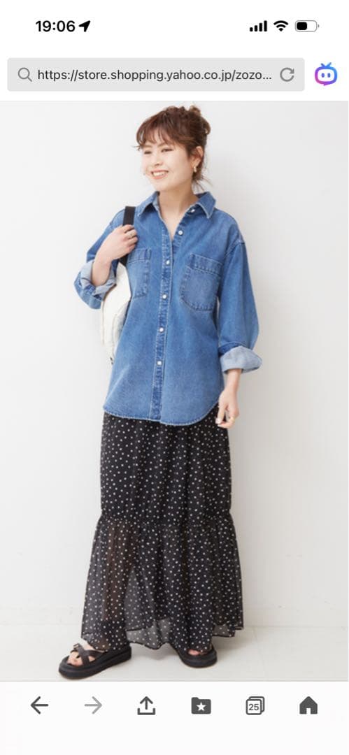 【美品】Spick & Spanデニムシャツ