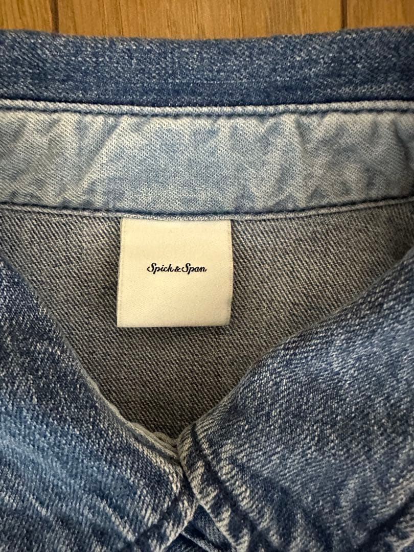 【美品】Spick & Spanデニムシャツ